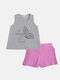 Kids' Set with Shorts Summer 2pcs Gray