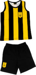 Aris F.C. Kids Set with Black Shorts 2 Pieces
