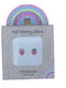 BB Klostermann Kids Earrings Studs from Silver Strawberry - Red