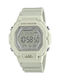 Casio Watch Automatic with White Rubber Strap