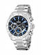 Festina Men's Watch 44.5mm Battery with Silver Metal Bracelet
