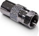 Engel Convertor Conector F masculin în Coaxial feminin Argintiu 1buc VR7541