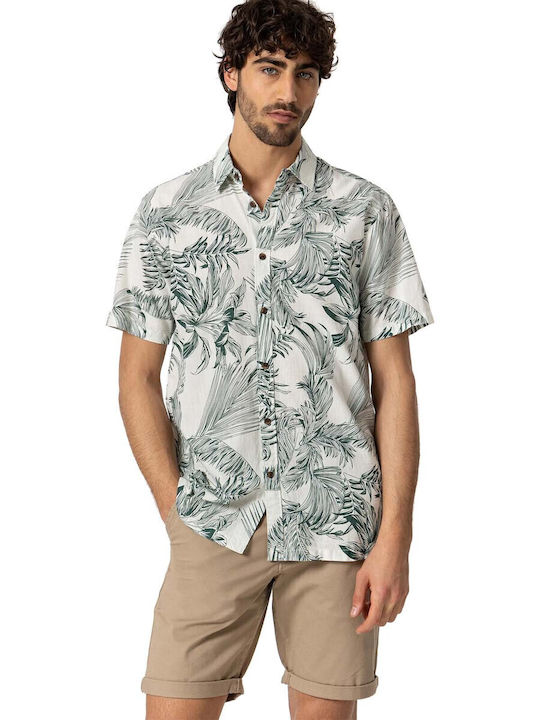 Tiffosi Short-sleeved Shirt Floral Green