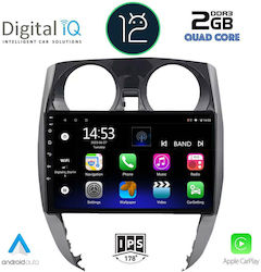 Digital IQ Sistem Audio Auto pentru Nissan Notă 2012> (Bluetooth/USB/AUX/WiFi/GPS/Apple-Carplay) cu Ecran Tactil 10.1"