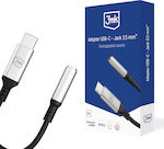 3MK Convertor USB-C masculin în 3.5mm feminin