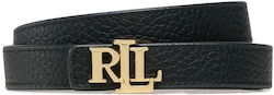 Ralph Lauren Δερμάτινη Γυναικεία Ζώνη Black/Tan Ralph Lauren Δερμάτινη Γυναικεία Ζώνη Black/Tan