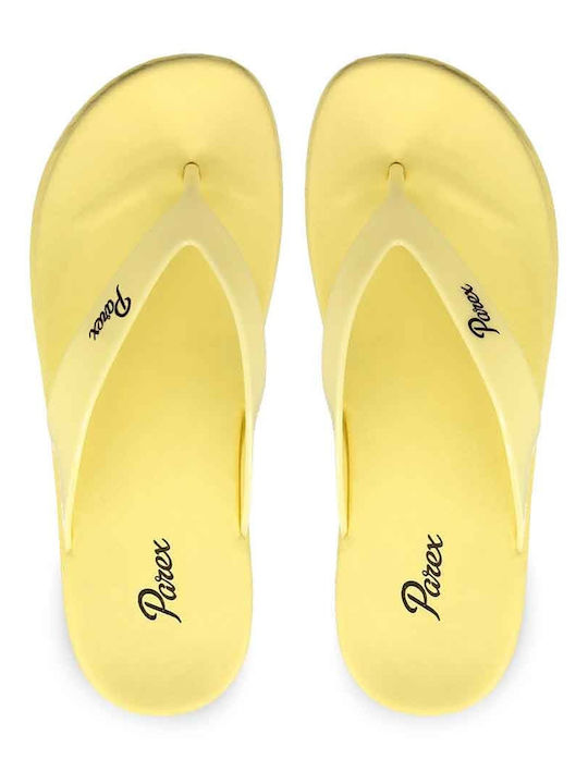 Parex Women's Flip Flops Yellow