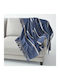 La Redoute Interieurs Sesselüberwurf Jacquard 150x150cm Blau