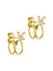 Gold Plated Silver Studs Kids Earrings Butterflies