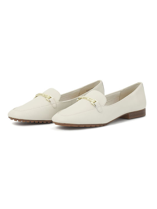 Aldo Women's Leather Moccasins White 00063260