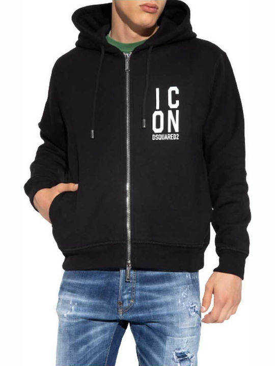 Black Hoodie Cardigan