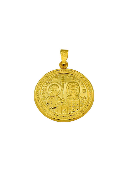 Pendant Kids Talisman Constantine from Gold 9K ΜΚΦ005-0