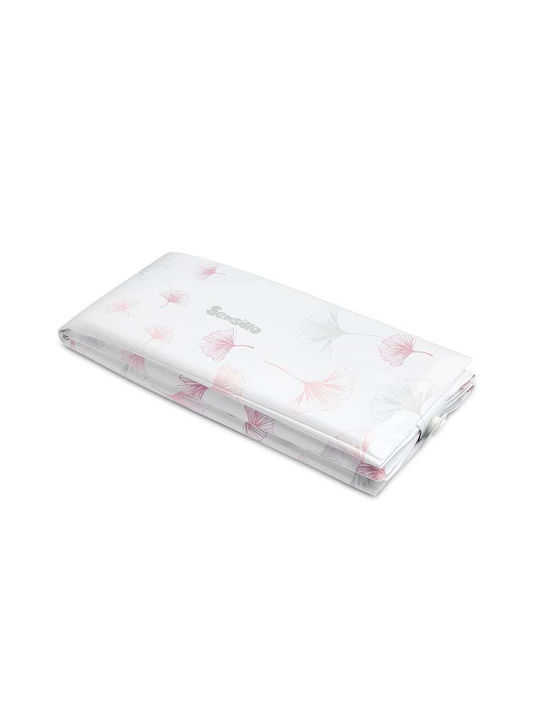 Sensillo Botanical Fabric Portable Changing Pad Pink 58x40cm