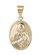 Pendant Kids Talisman with Virgin Mary from Gold 14K 023053