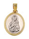 Roloi Kaliamanis Pendant Kids Talisman Double Sided Konstantinato made of Gold 14K PM1164