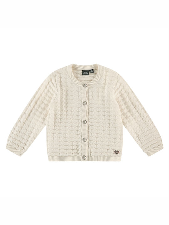 Babyface Girls Cardigan with Zipper White