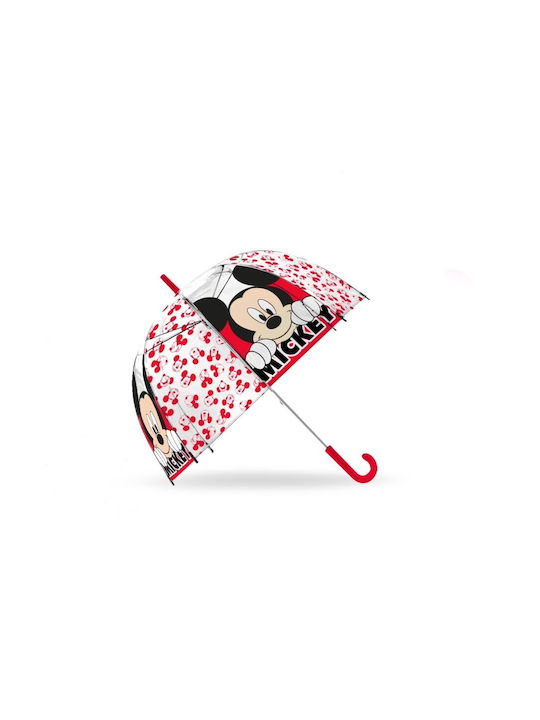 Kids Licensing Kinder Regenschirm Gebogener Handgriff Rot