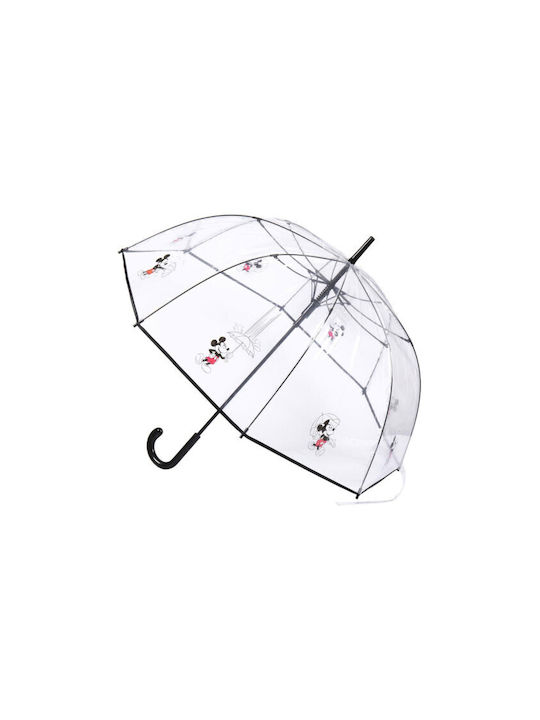 Cerda Kinder Regenschirm Gebogener Handgriff Durchsichtig
