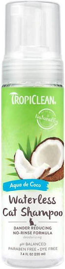Tropiclean Waterless Cat Shampoo Aqua de Coco 220ml