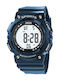 Jaga Digital Men's Watch 40mm Battery with Blue Rubber Strap