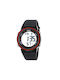 Jaga Digital Watch Battery with Black Rubber Strap