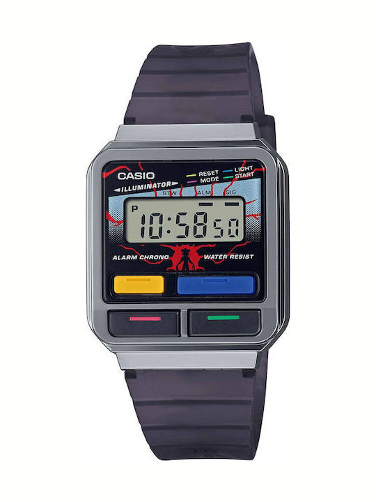 Casio Vintage Edgy Digital Herrenuhr Chronograph Batterie