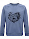 Skull Sweatshirt Blau