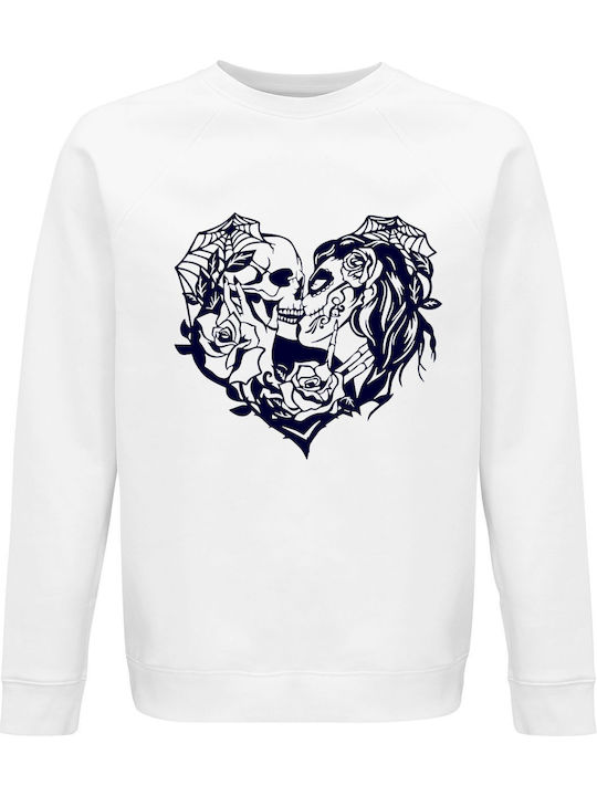 Skull Sweatshirt White