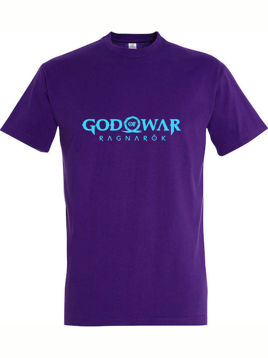 GOD God Of War Ragnarok T-shirt Lila Baumwolle