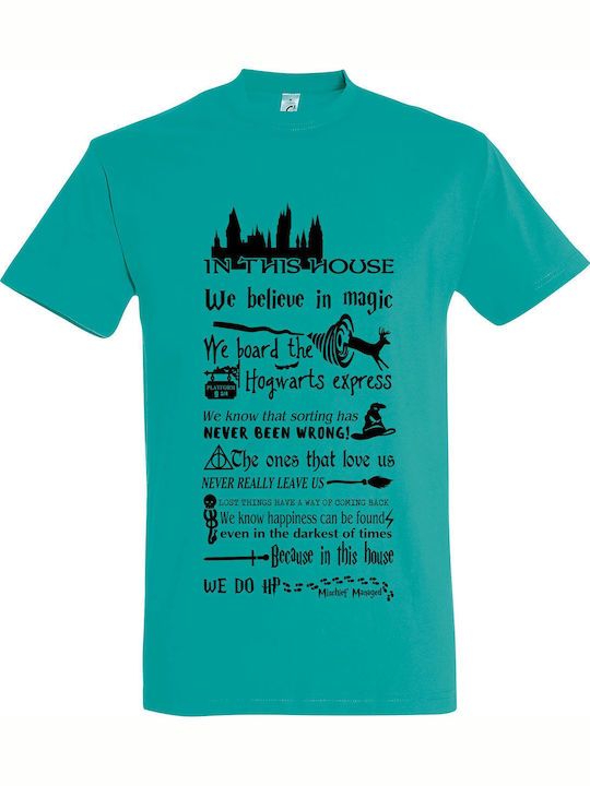 We T-shirt Harry Potter Blau Baumwolle