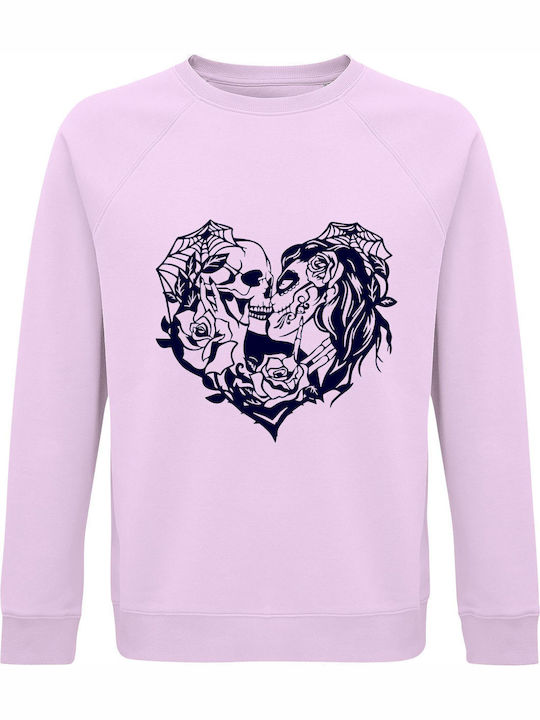 Skull Sweatshirt Pink