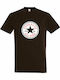 Punk Rock Star, All Star T-shirt Καφέ Βαμβακερό