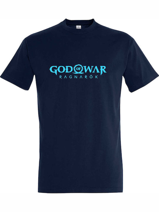 GOD God Of War Ragnarok T-shirt Blau Baumwolle