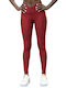 Lismina Frauen Leggings Burgundisch