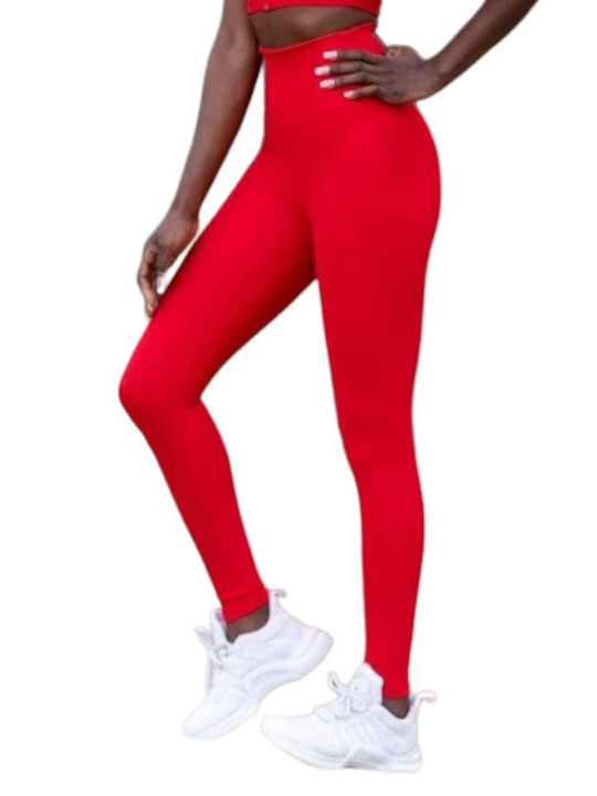 Lismina Frauen Leggings Rot