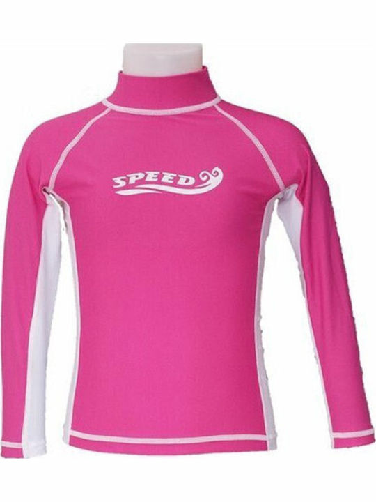 Speed Kids Swimwear Long Sleeve Shirt Fuchsia