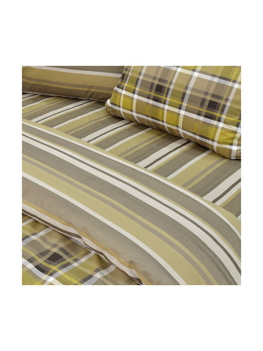 Lino Home Revon Σετ Μαξιλαροθήκες με Φάσα Honey 50x70εκ.