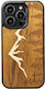 Bewood Umschlag Rückseite Silikon Braun (iPhone 14 Pro)