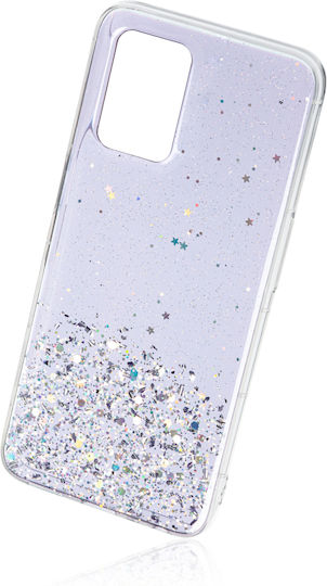 Naxius Glitter Back Cover Σιλικόνης Μωβ (Realme 8 5G)