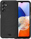 HappyCase Print Задна корица Силикон с Каишка Черен (Galaxy A14)
