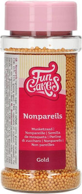 Fun Cakes Διακοσμητικές Πέρλες Μίνι Χρυσές 80gr