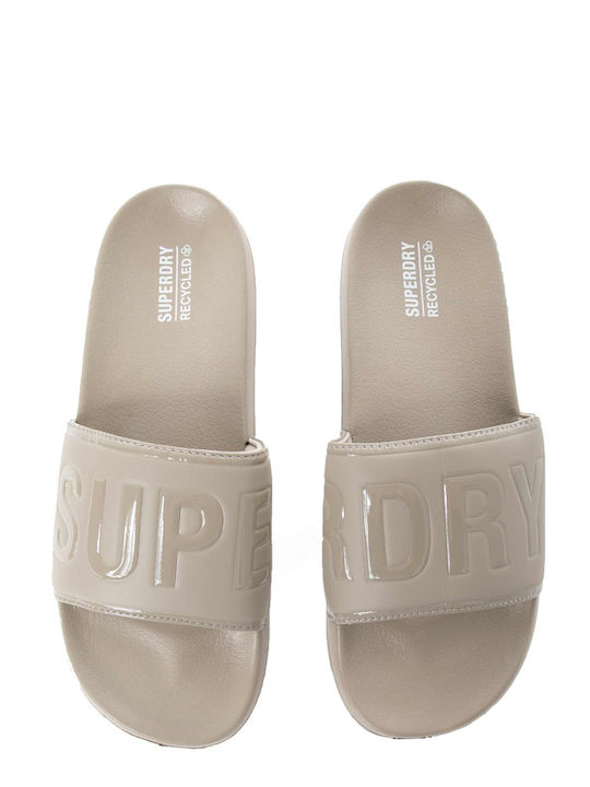 Superdry Ανδρικά Slides Χακί