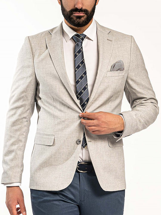 Men's Suit Jacket Slim Fit Gray