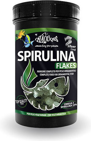 Haquoss Fischfutter für Fische mit Spirulina 1000ml 160g