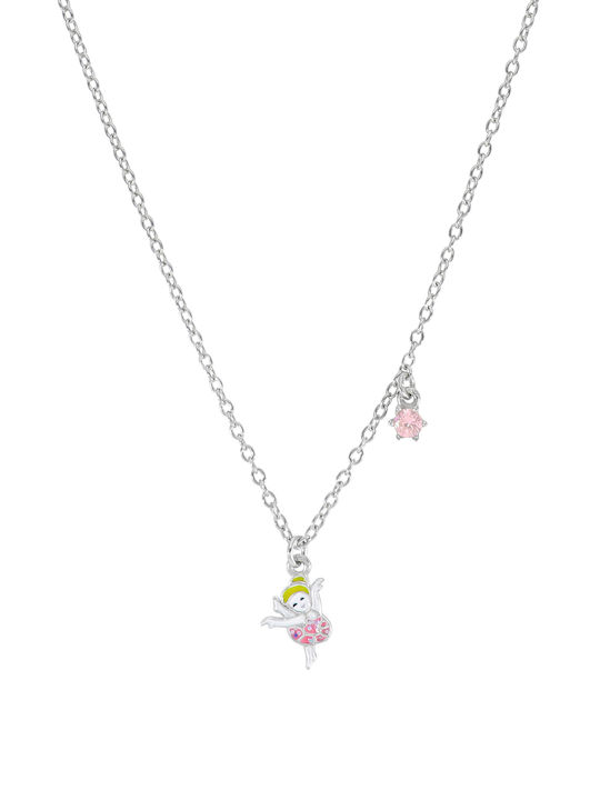Marea Kinderhalskette Familie aus Silber mit Kette D03007/AJ