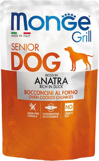 Monge Wet Food for Senior Dogs in Cans with Duck Grain-Free 100gr