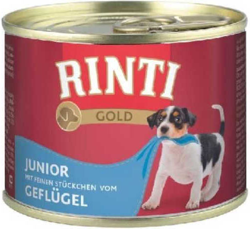 Rinti Wet Food for Puppies in Cans with Meat and Poultry Grain-Free 185gr