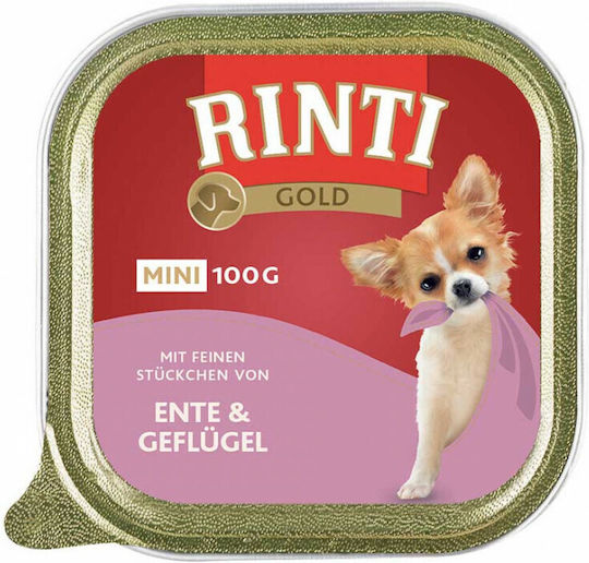 Rinti Υγρή Τροφή Σκύλων σε Ταψάκι με Πάπια 100gr