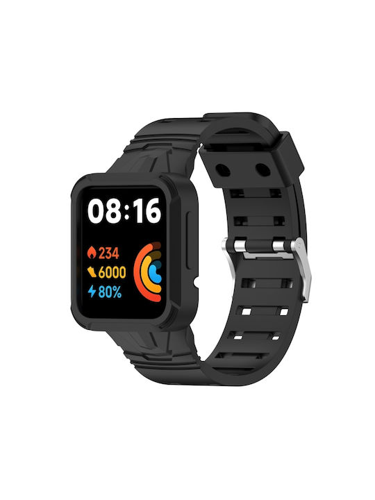 Armband Silikon Schwarz (Redmi Watch 2 LiteRealme Watch 2)