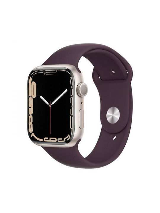 Apple Sport Band Λουράκι Σιλικόνης Μπορντό (Apple Watch 42/44/45mm/Ultra 49mm)